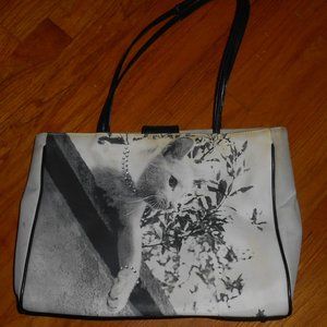 RARE TIME LIFE PURSE CAT PHOTO USED NEEDS TLC